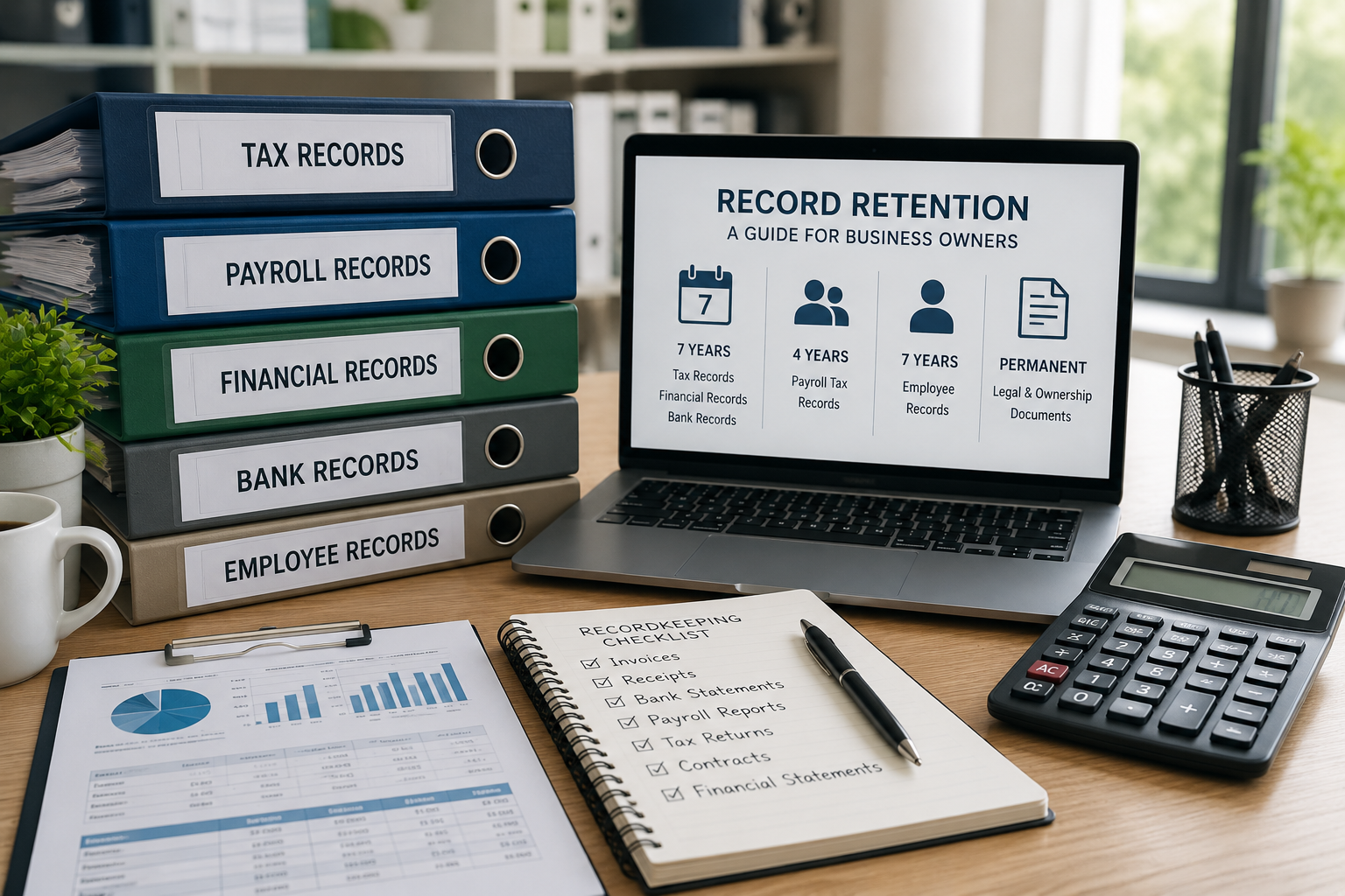 Business Record Retention Guide for Business Owners